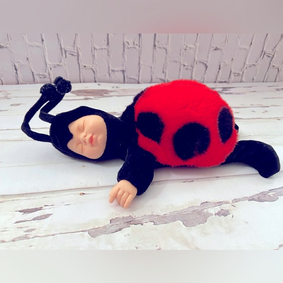 Anne Geddes Ladybug Baby Doll - Picture 1 of 9